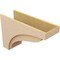 Ekena Millwork 10"W x 30"D x 20"H Classic Helena Rough Cedar Woodgrain TimberThane Corbel, Primed Tan CORUR10X30X20HELRCPR - alternate 3